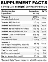 OptiVit BP | Essential Vitamins & Minerals - 30 Гел капсули - Feel You