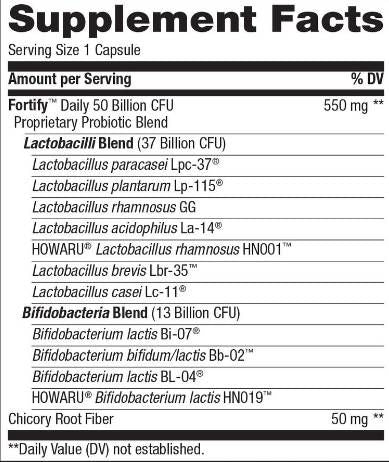 Fortify Women`s 50 Billion Active Probiotics | Extra Strength - 30 capsules