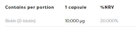 Biotina 10.000 mcg - 60 cápsulas