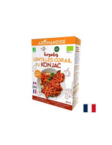 Gluten-free dietary fusilli – 3 minutes cooking time (From konjac flour and coral lentils), 200 g