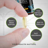 Vegan Omega 3 - 2000 mg /60 vegan gel capsules/