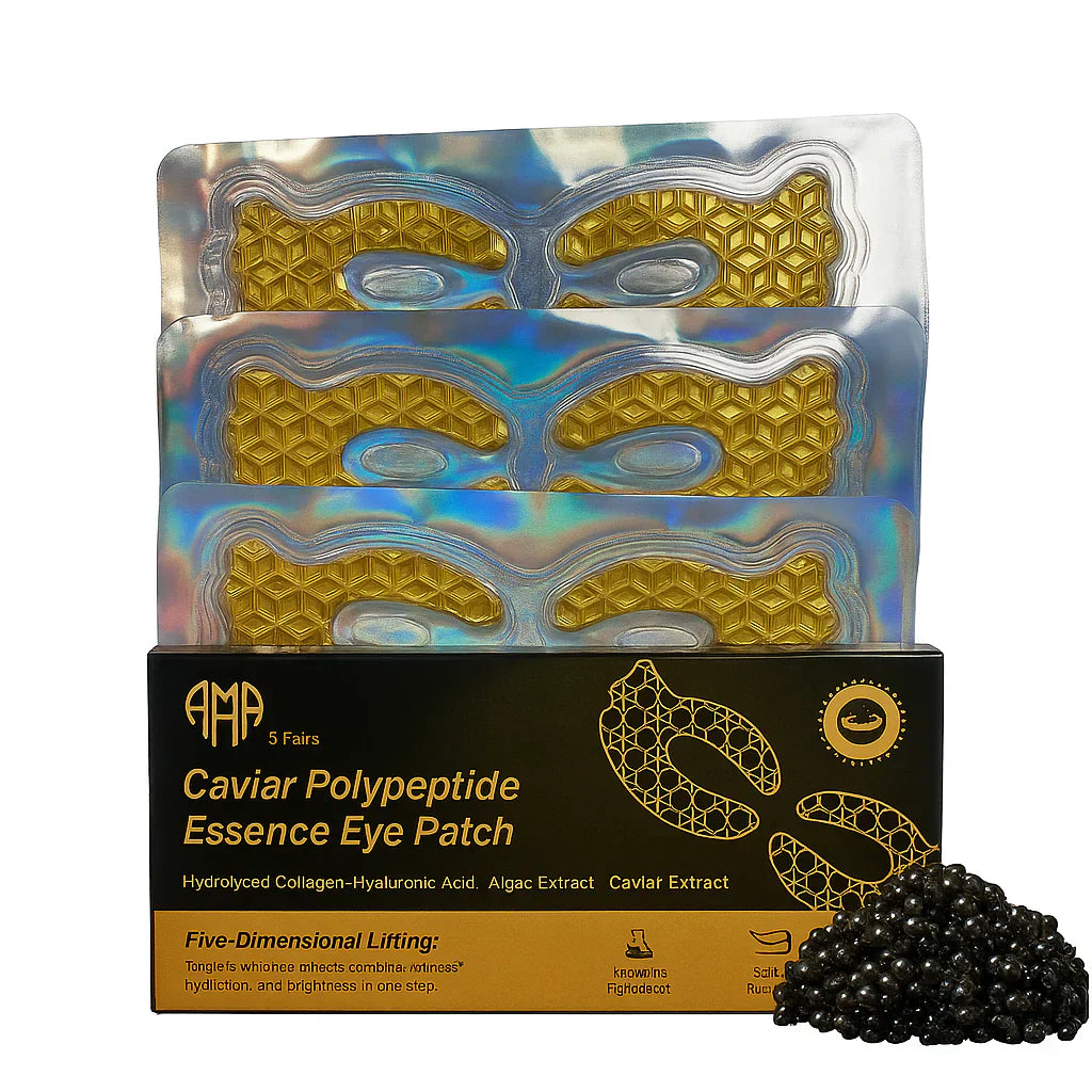 Regenerating mask with caviar, collagen and peptides for the eye area – 3 pieces