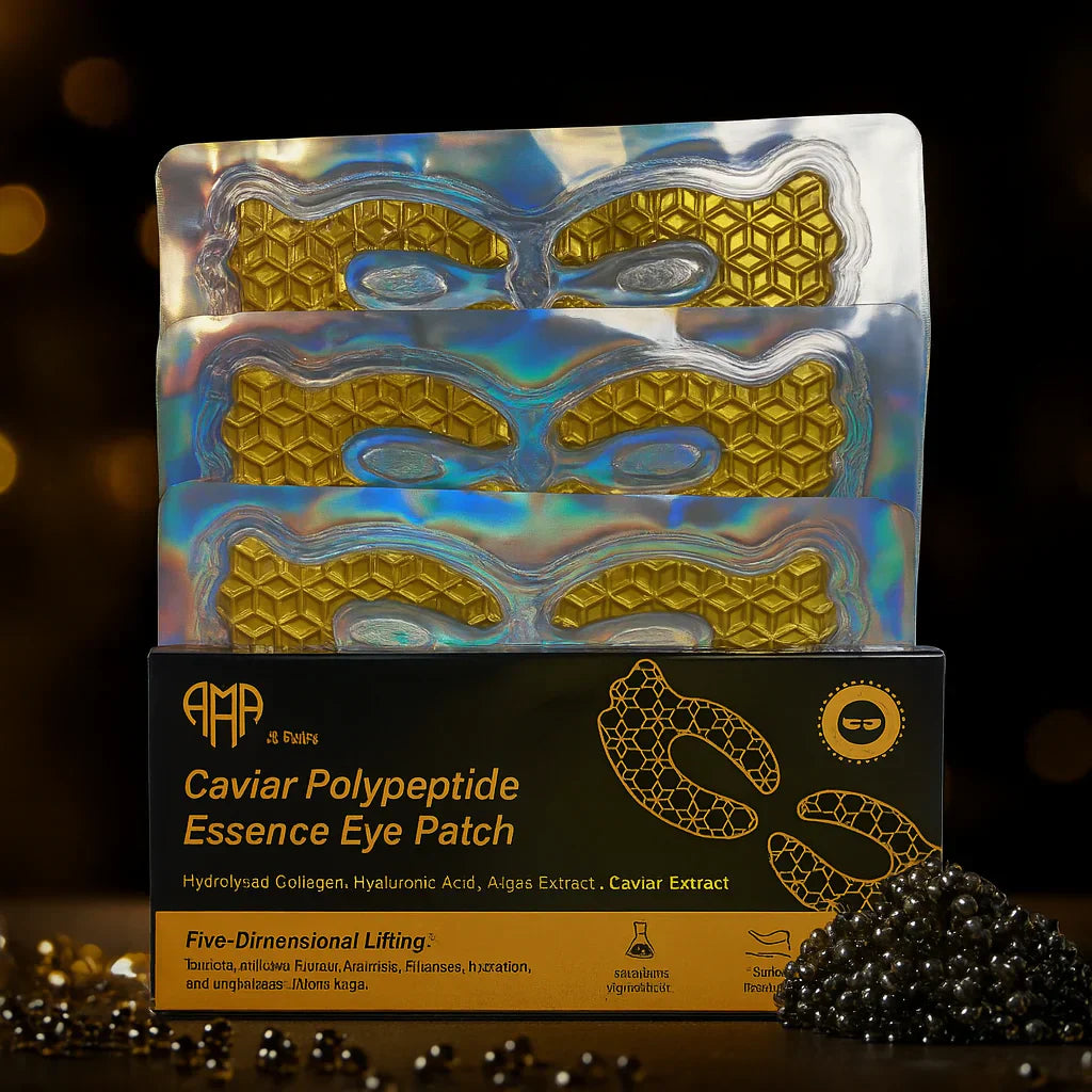 Regenerating mask with caviar, collagen and peptides for the eye area – 3 pieces