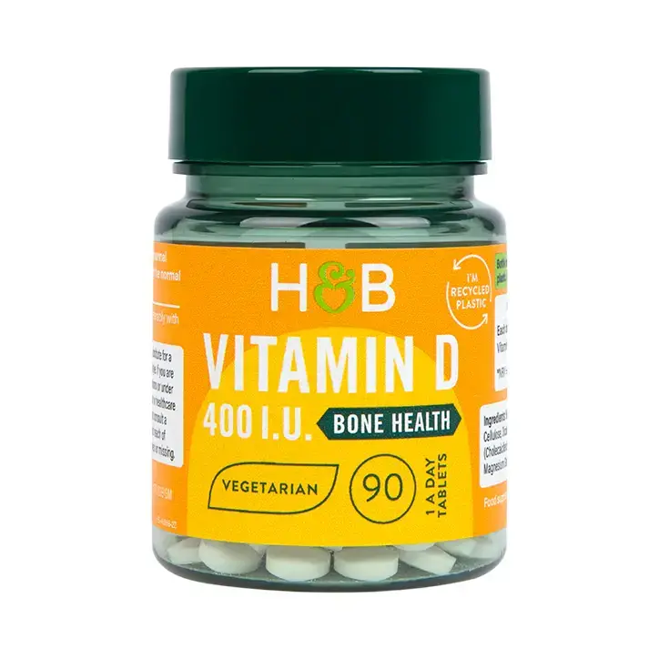Vitamine D3 (vitamine D3 400 I.U.) 10mkg 90 Holland & Barrett -tabletten