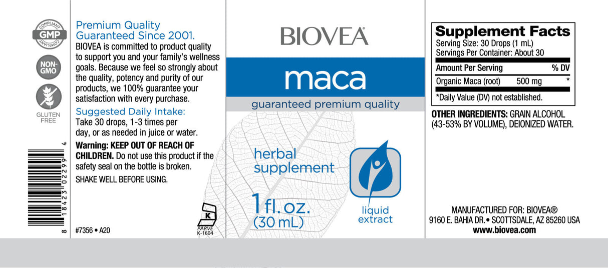 Krople płynu MACA / 30 ml