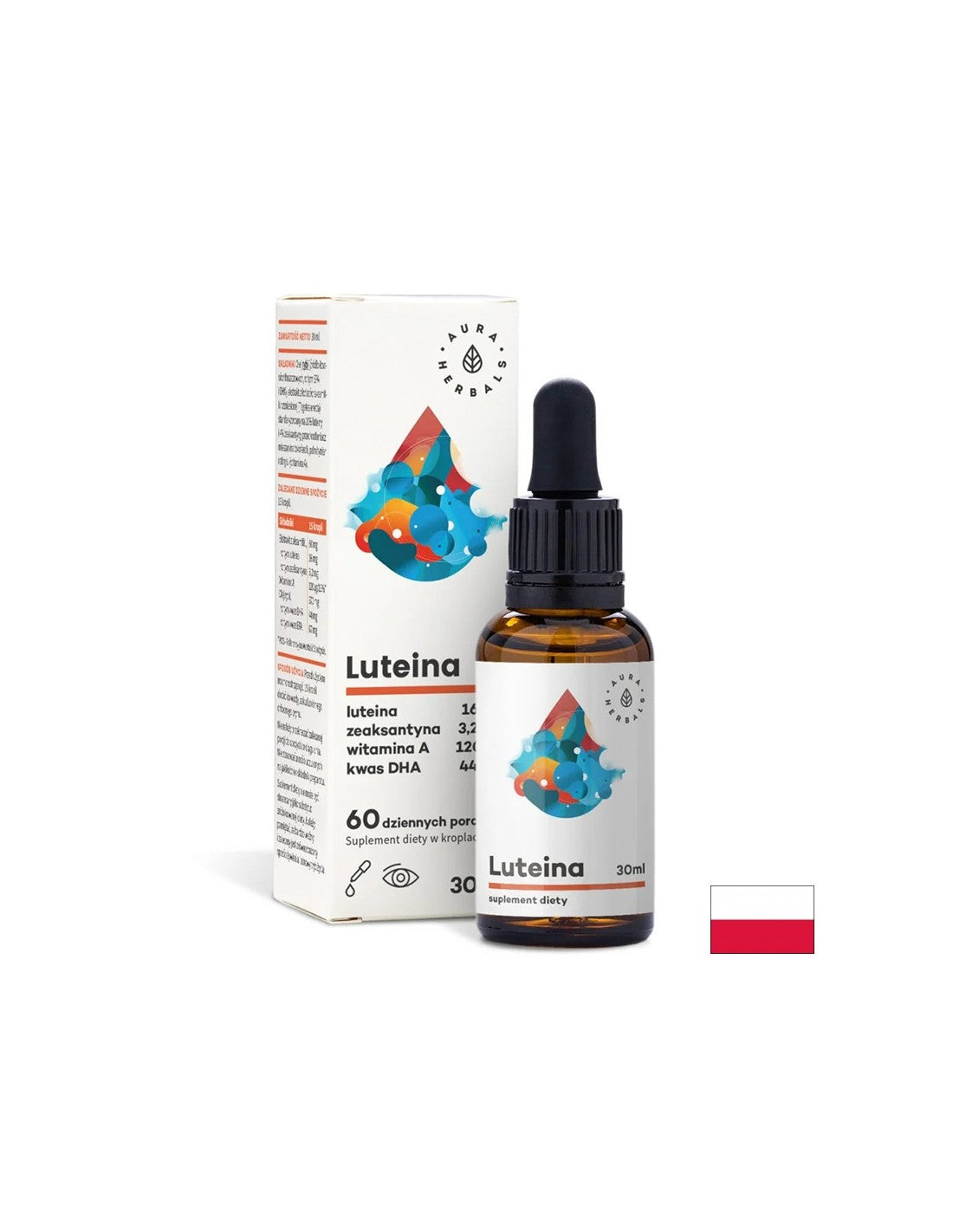 Eye health - Lutein + zeaxanthin + vitamin A and Fish oil, 30 ml, drops