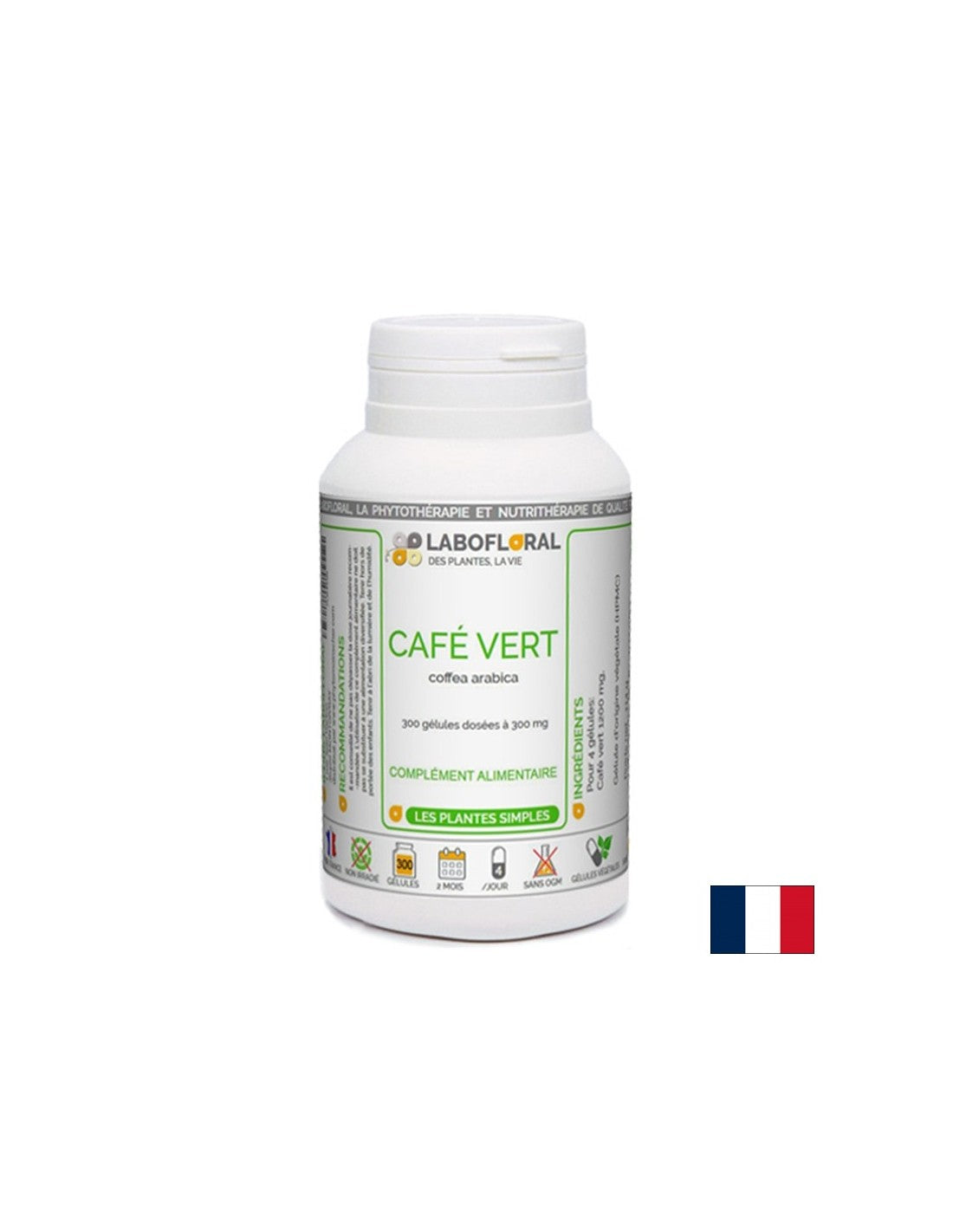 Pérdida de peso saludable: café verde, 300 mg x 50 cápsulas