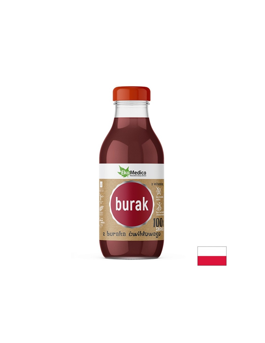 Raudoni burokėlių sirupas su vitaminu C - su anemija ir nuovargis, 300 ml