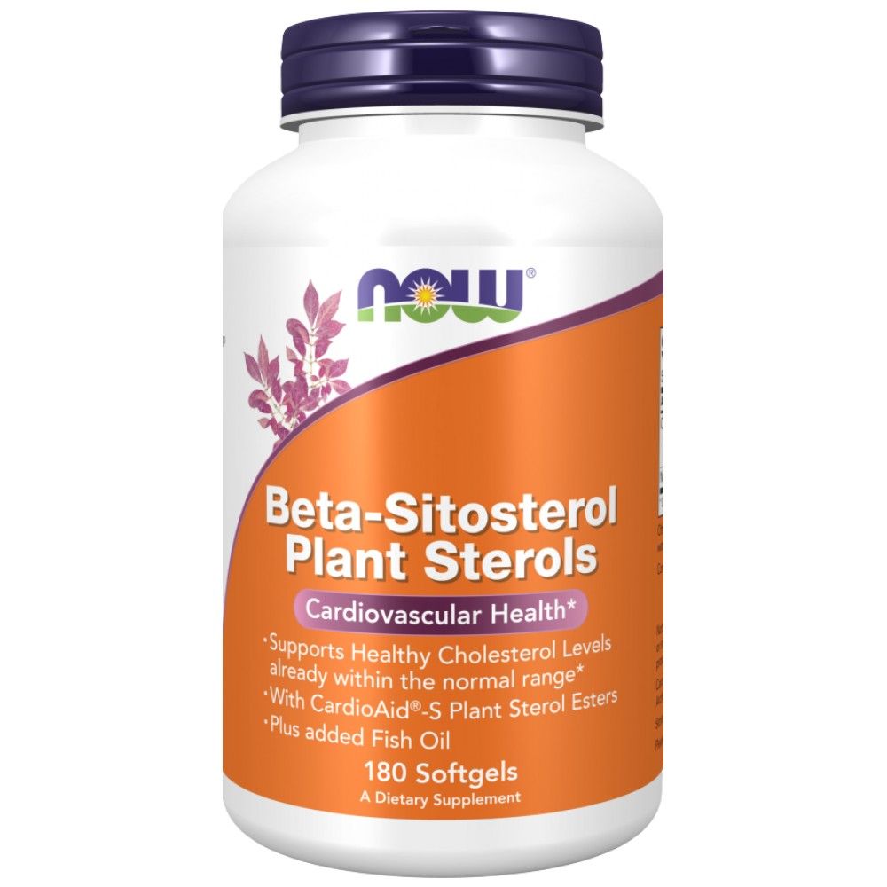 Beta-Sitosterol Plant Sterols - 180 Гел капсули