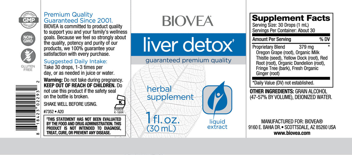 Liver Detox Liquid Drops / 30 ml - Feel You