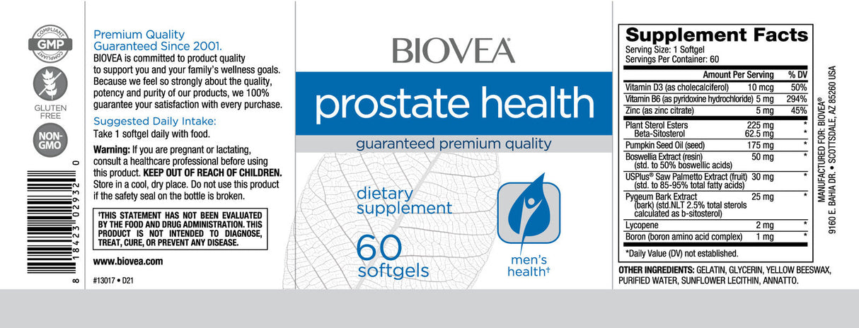 Prostate Health / 60 Softgels - Feel You