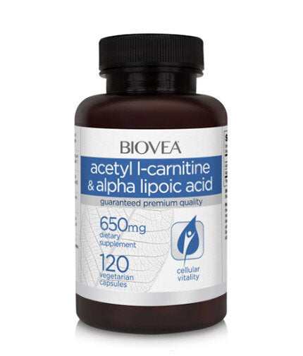 Acetyl L-Carnitine + Alpha Lipoic Acid 650 mg / 120 Caps - Feel You