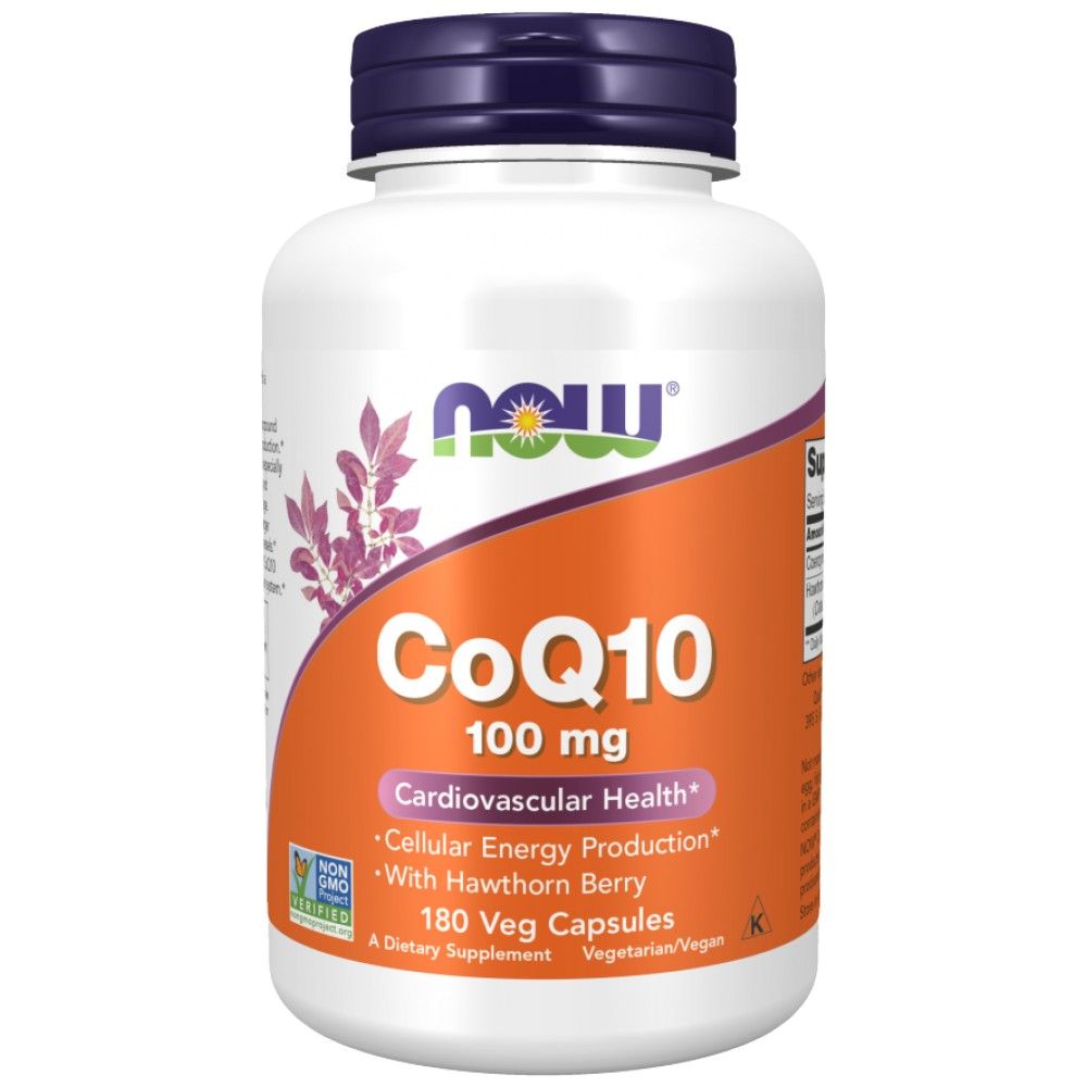 Coq10 100 mg | Su „Hawthorn Berry“ - 180 kapsulių