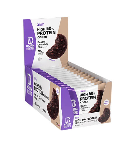 Slim 50% Héich Protein Cookie - 12 x 60 Gramm