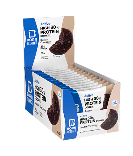 Cookie ativo de 30% de alta proteína - 12 x 75 gramas