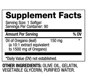 Oil Of Oregano 150 mg / 90 Softgels - Feel You