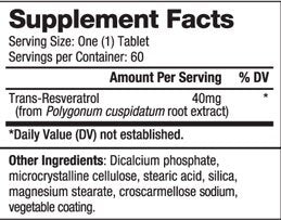 Resveratrol 40 mg / 60 Caps - Feel You