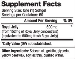 Royal Jelly 500 mg / 60 Softgels - Feel You