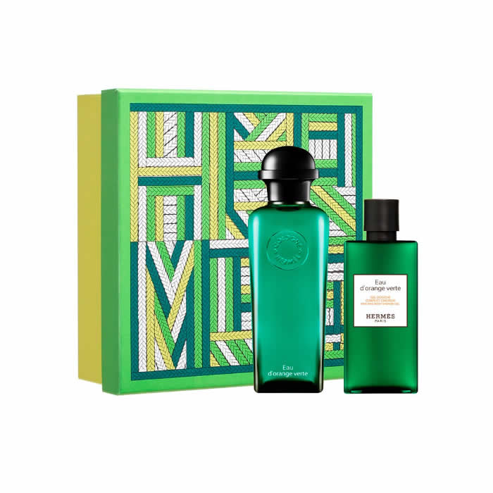 Hermès Eau d'Orange Verte Eau de Cologne Spray 100ml Set 2 Pieces