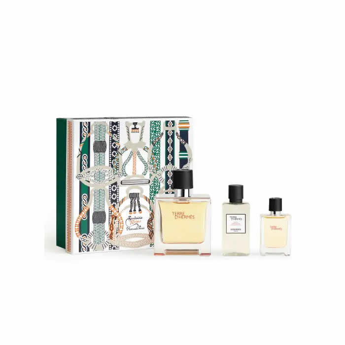 Terre d'Hermème Eau de Parfum spritzen 75ml Set 3 Stécker