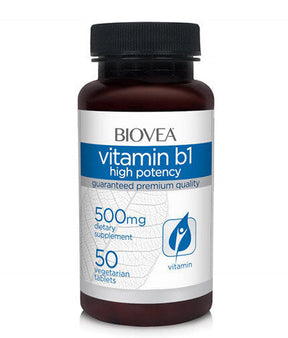 Vitamin B1 (High Potency) 500 mg / 50 Tabs - Nutra Best Europe