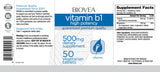 Vitamin B1 (High Potency) 500 mg / 50 Tabs - Feel You