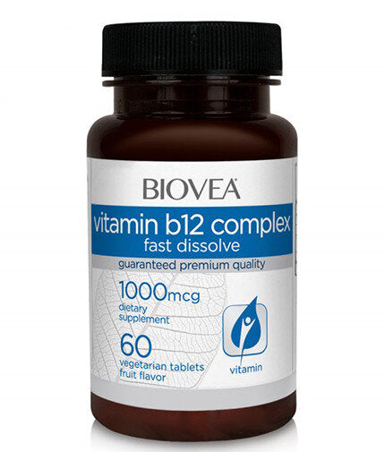 BIOVEA Vitamin B12 Complex 1000 mcg  60 Tabs - Feel You