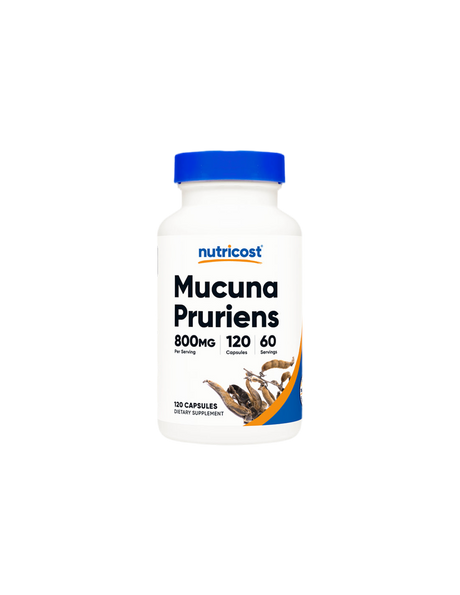 Стрес и безпокойство - Мукуна/ Кадифен боб (Mucuna Pruriens), 400 mg x 120 капсули Nutricost - Feel You