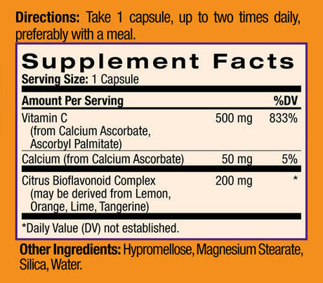 Easy-C 500mg+Citrus Bioflavonoids  120 Caps - Feel You