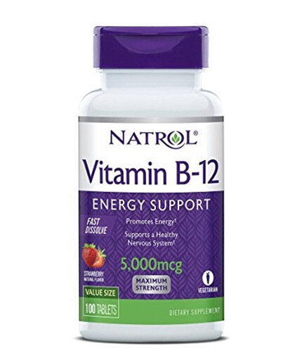 Vitamin B-12 5000mcg Fast Dissolve / 100tabs. - Feel You