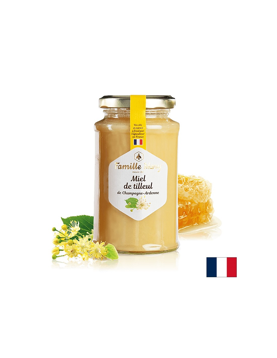 Linden Blossom Honey (z Champagne - Ardennes, Francie), 360 g