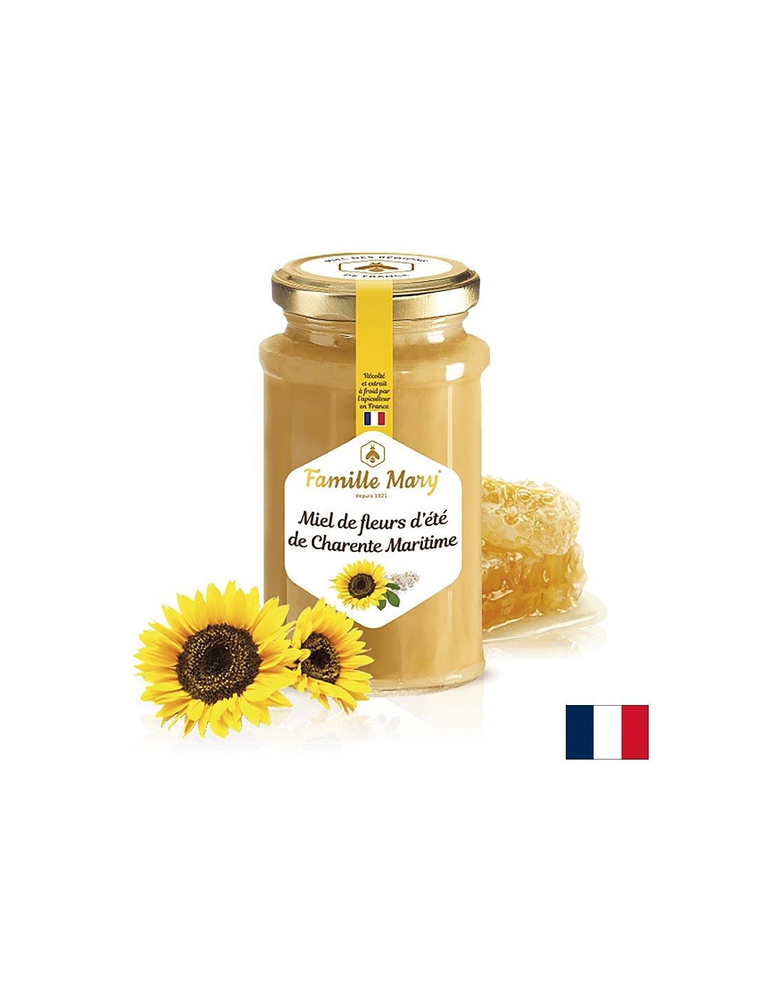 Bee honey from summer flowers, 360 g