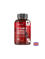 Imunitéit an Energie - Vitamin B -Complex + Vitamin c, 365 Pëllen - Vitamin B