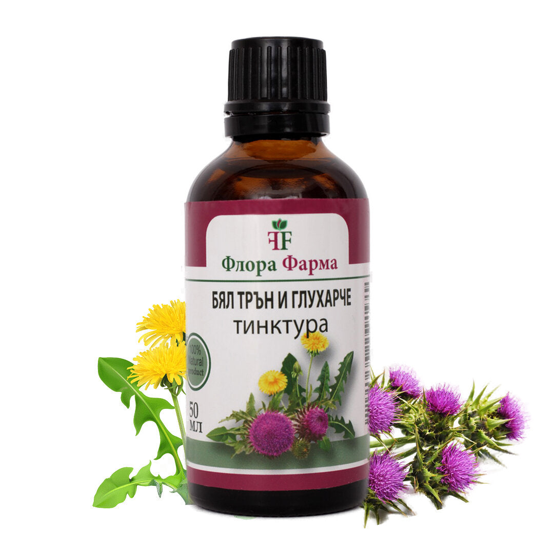 Ostropetle 375 mg a pampeliška 375 mg - tinktura 50 ml farmy Flora Farms