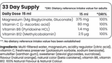Kapalný hořčík 375 mg bisglycinátu (50/33 dávky) - 500 ml