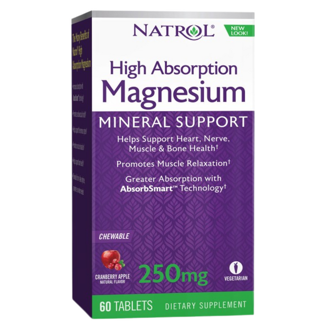 Magnesium High Absorption / 60 chew tabs. - Feel You