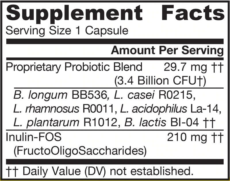 Jarro-Dophilus®+FOS (3.4 B. CFU) / 200 Caps - Feel You