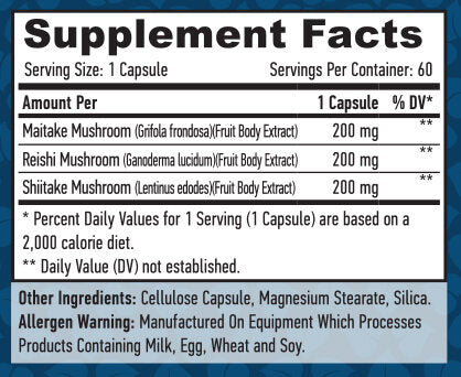 Triple Mushroom Complex / 60 Vcaps - Feel You