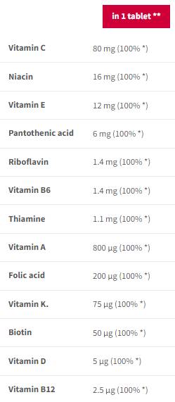 Multivitaminų sporto ištvermė | Putojantis - 20 tirpių tablečių