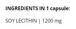 Lecithin | Soy Lecithin 1200 mg - 90 капсули - Feel You