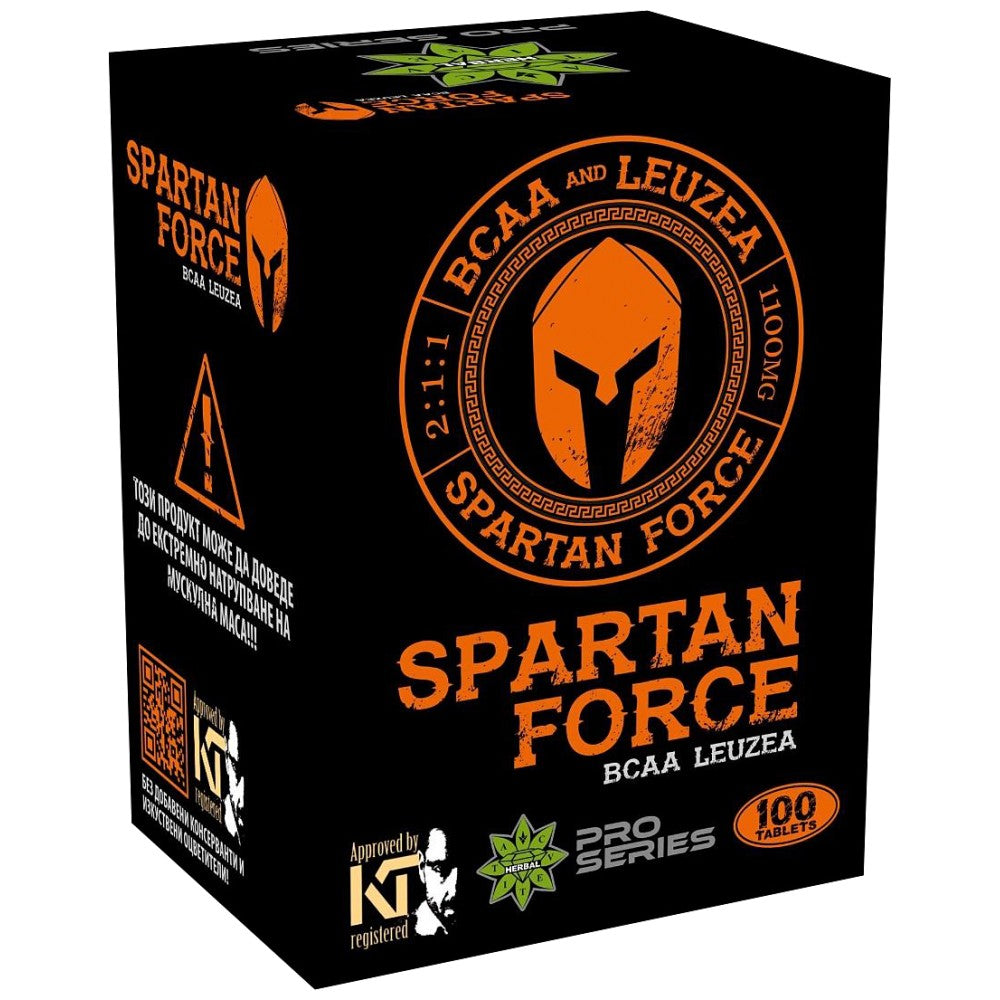 „Spartan Force BCAA Leuzea 100“ tabletės