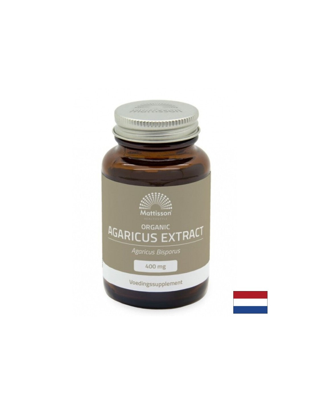 Immunitéit - Agaricus organesch Extrakt, 400 mg x 60 Kapselen