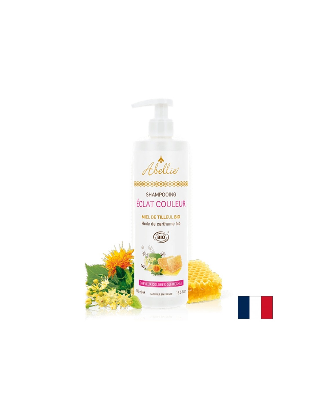 Shampoo for dyed hair with saffron oil and honey, 400 ml
