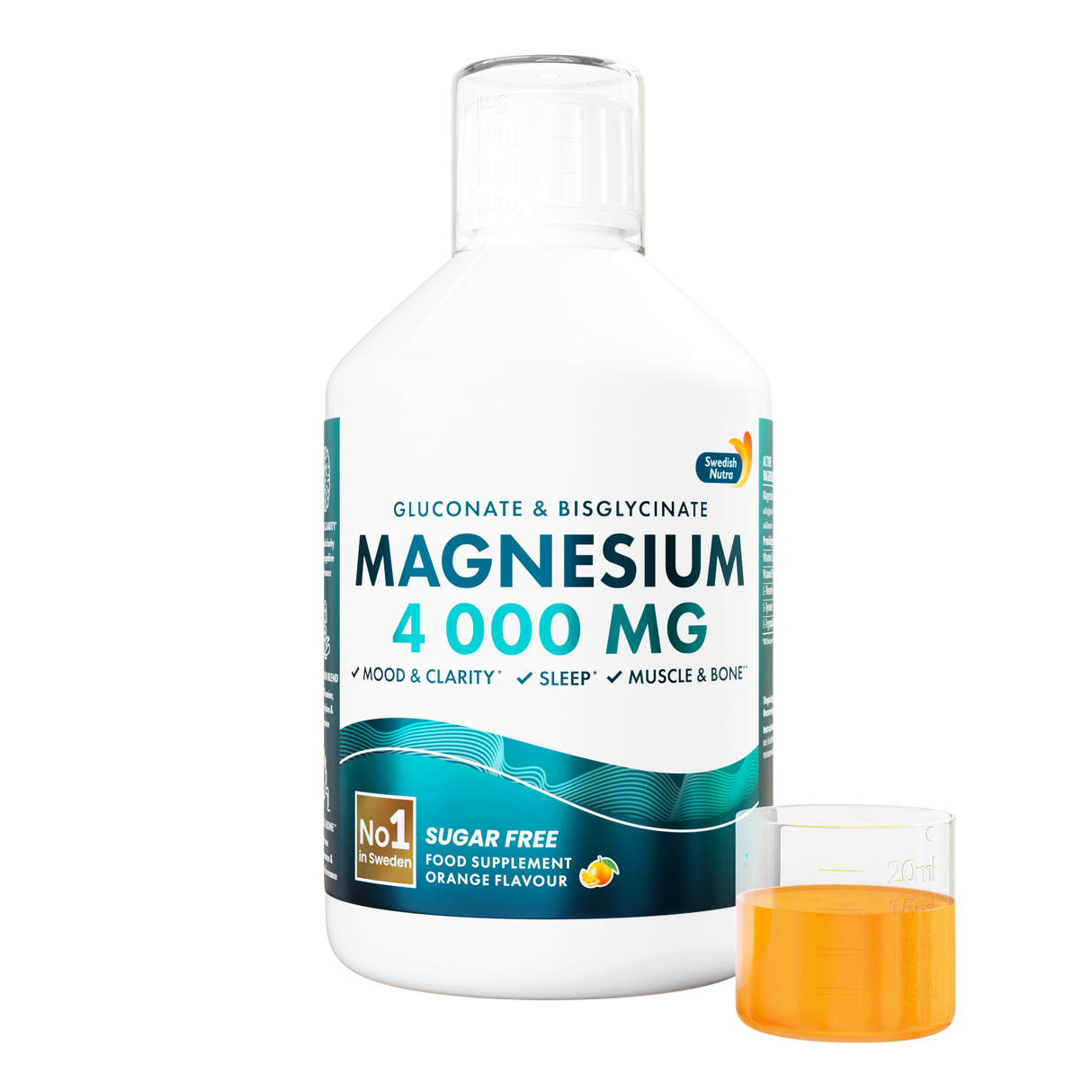Liquid Magnesium 4000 (Bisglycinate and Gluconate) | 500 ml