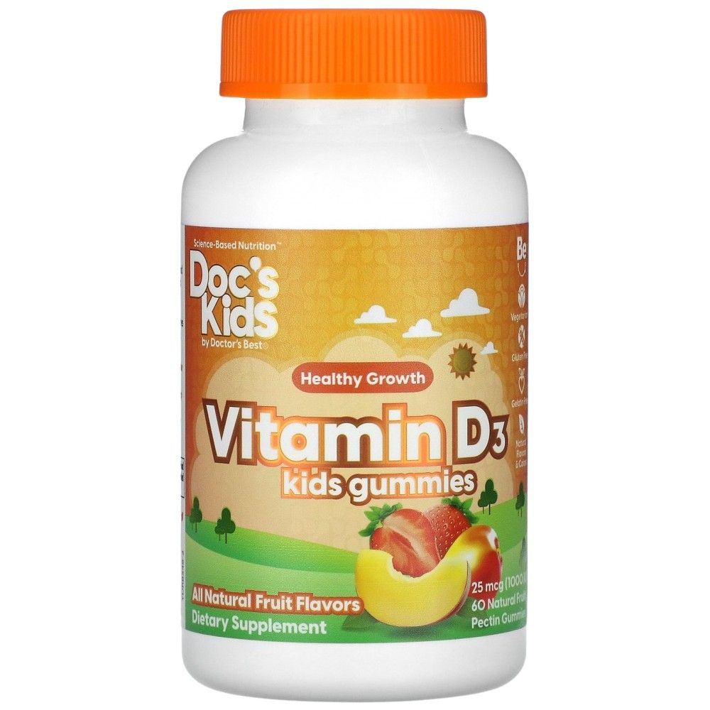 Gummies de la vitamine D3 Kid - 60 bonbons de gelée