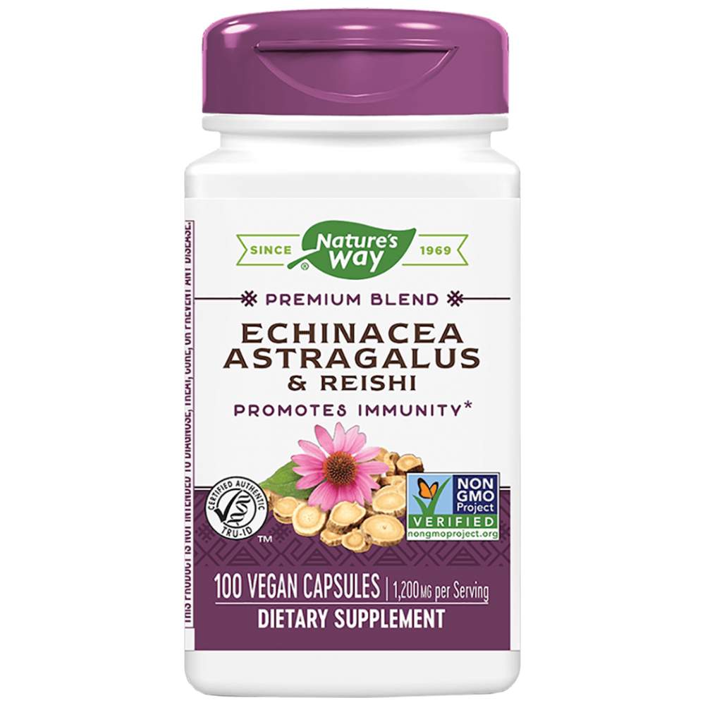 Echinacea & Astragalus & Reishi 400 mg - 100 капсули