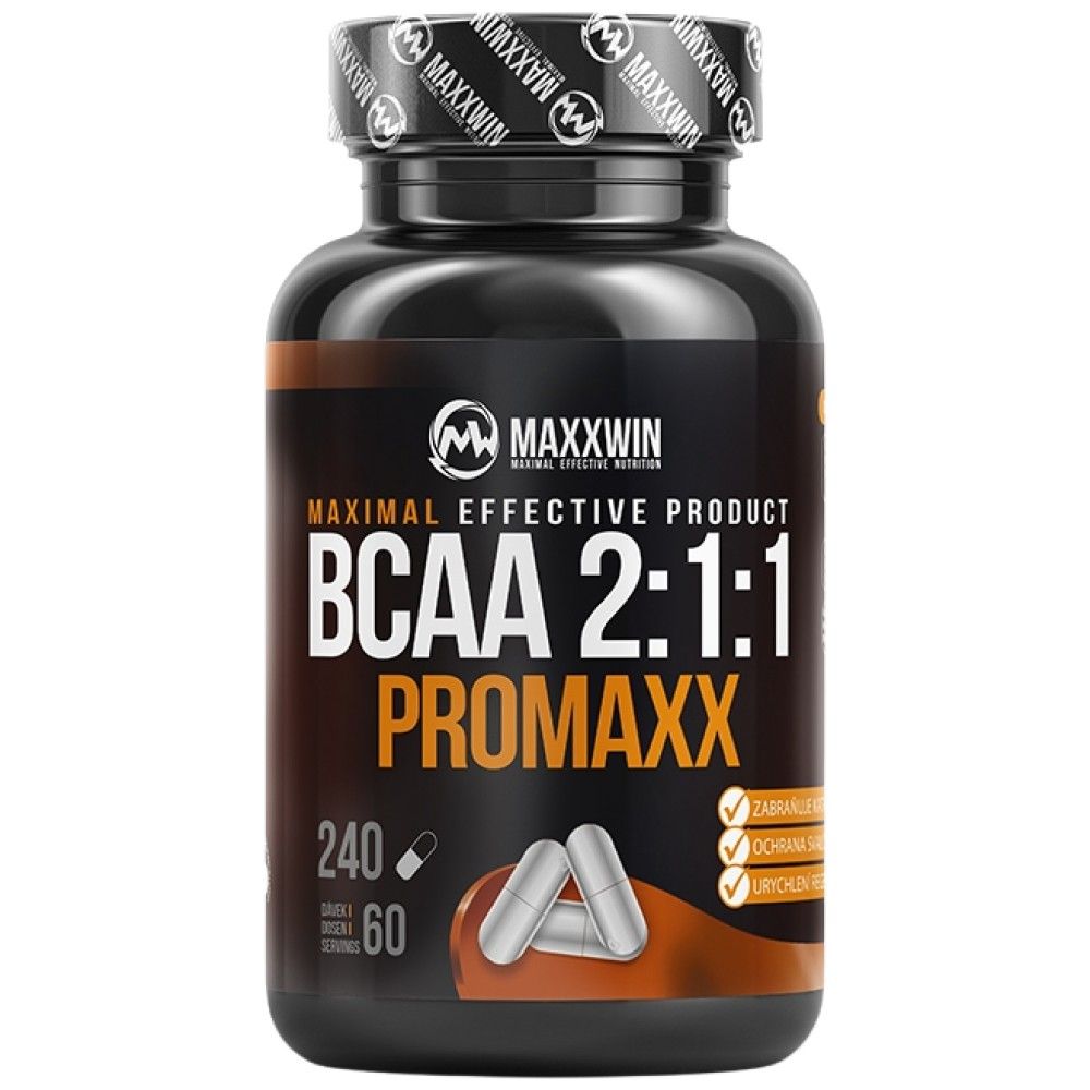 „BCAA PROMAXX 2: 1: 1 - 240“ kapsulės