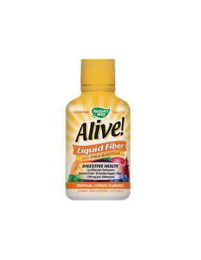 Liquid fiber with prebiotics Alive - Alive! Liquid Fiber With Prebiotics, 480 ml, 32 doses (citrus flavor) - Nutra Best Europe