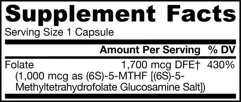 Methyl Folate 1000 mcg - 100 капсули - Feel You