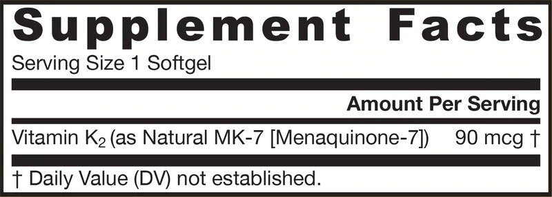 MK7 (K2) 90mcg - Витамин K 60 / 120 капсули - Feel You